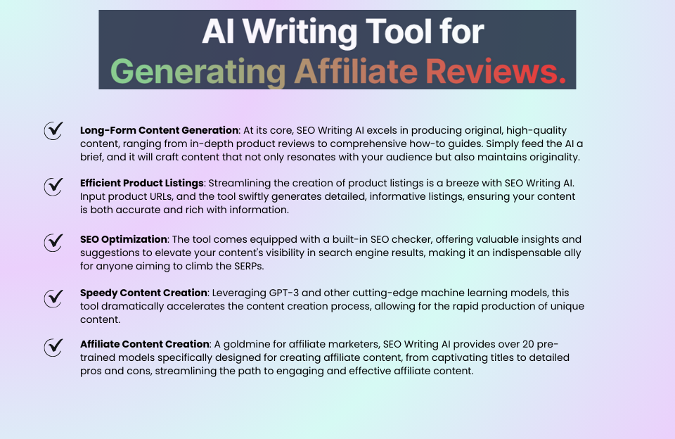 Key feature seowriting.ai - Seowriting.ai Reviews, Compare, Tutorial and Expert advice